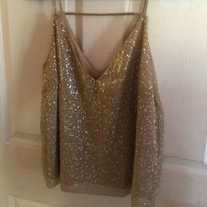 Cropped Gold Blouse